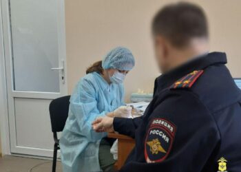 Сотрудники полиции Херсонской области сдали кровь для жителей региона